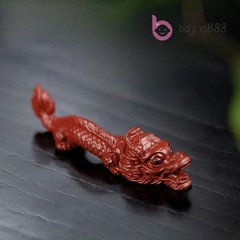 9.8CM Yixing Purple Clay Dragon Tea Pet Exquisite Tea Statue Handmade Ornaments
