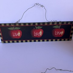 VTG Apple Kitchen Decor Set Cades Creek Plates Basket Signs 80s 90s Country Farm