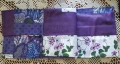Caledonia ~ Purple Floral ~ Window Valance ~ Patchwork Design ~ Polyester/Cotton