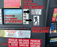 KAMULA HARRIS SUCKS – Anti Democrat – Bulk Protest Statement Gas Pump Stickers
