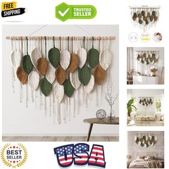 Versatile Bohemian Decor – Large Handcrafted Macrame Wall Art 39»W x 29.5»L