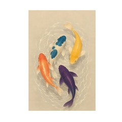 Japanese Koi Fish Prints Colorful Asian Swimming Carp Pond – POSTER 20″x30″