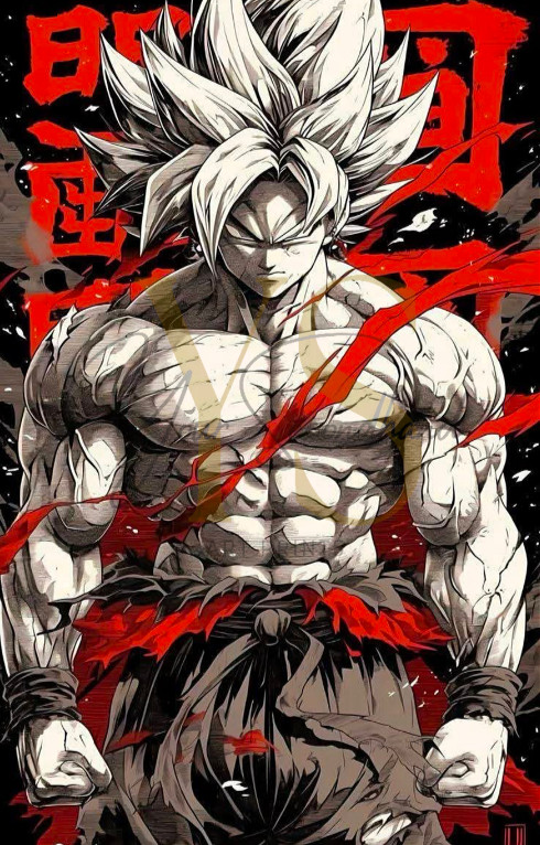 Dragon ball Z Super Saiyan 2 poster print 8.5»x14» home decor glossy paper #1