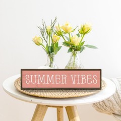 Summers Wall Decor, Summer Wooden Signs, Farmhouse Desk Decoration, Home Deco…