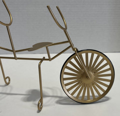 Bicycle Built For 2 Golden Decorative Bike Art Metal Sculpture 12X6″ Home Decor