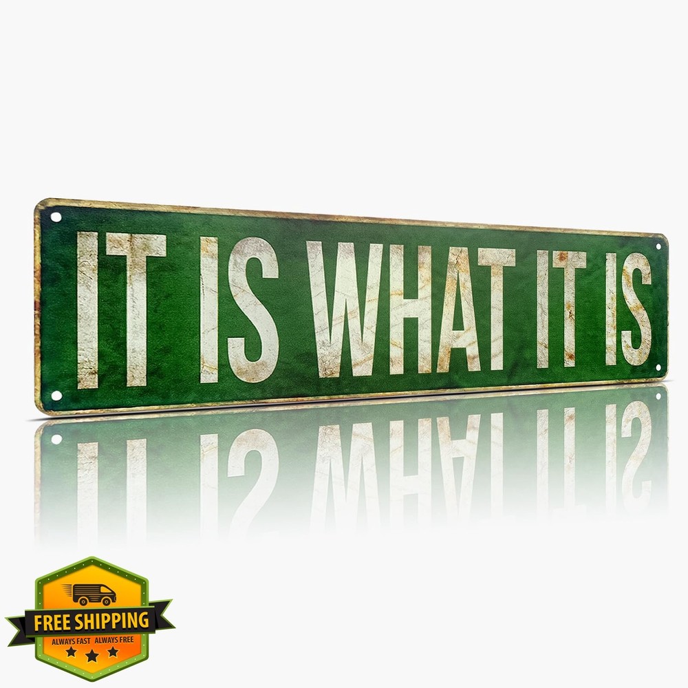 MOSM Metal Street Sign It Is What It Is