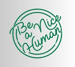 Be A Nice Human Die Cut Window Sticker Decal – Multiple Colors