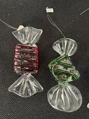 Lot Of 4 Candy Decor Plastic Acrylic 3” Christmas (H1)