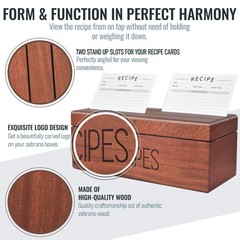 Apace Living Large Sapele Recipe Cards And Dividers By Apace – Vintage Style