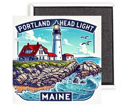 Portland Head Light FRIDGE MAGNET travel souvenir lighthouse