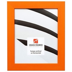 Craig Frames Colori 125, 1.25 Inch Wide Modern Orange Picture Frame