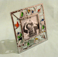 VTG Sonoma DADDY Picture Frame fits 2 1/2″ x 2 1/2″ Free Standing Fathers Day FS
