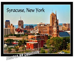 SYRACUSE, NEW YORK PHOTO FRIDGE MAGNET 4 X 3 inches TRAVEL