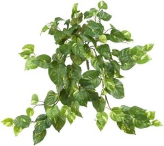 30IN Pothos Hanging Plants, Set of Three (3) Fake Bushes for Indoor Home Décor,