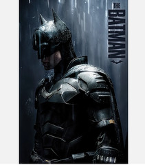 The Batman – Movie Poster (Profile Blue – Rainfall)