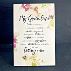 Woodland Grace Series ‘My Grandmother’ Wood 6” x 9” Mother’s Day Gift