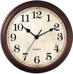Decorative 9-Inch Silent Clock – Ideal for Living Room, Bedrooms, and Kitchens