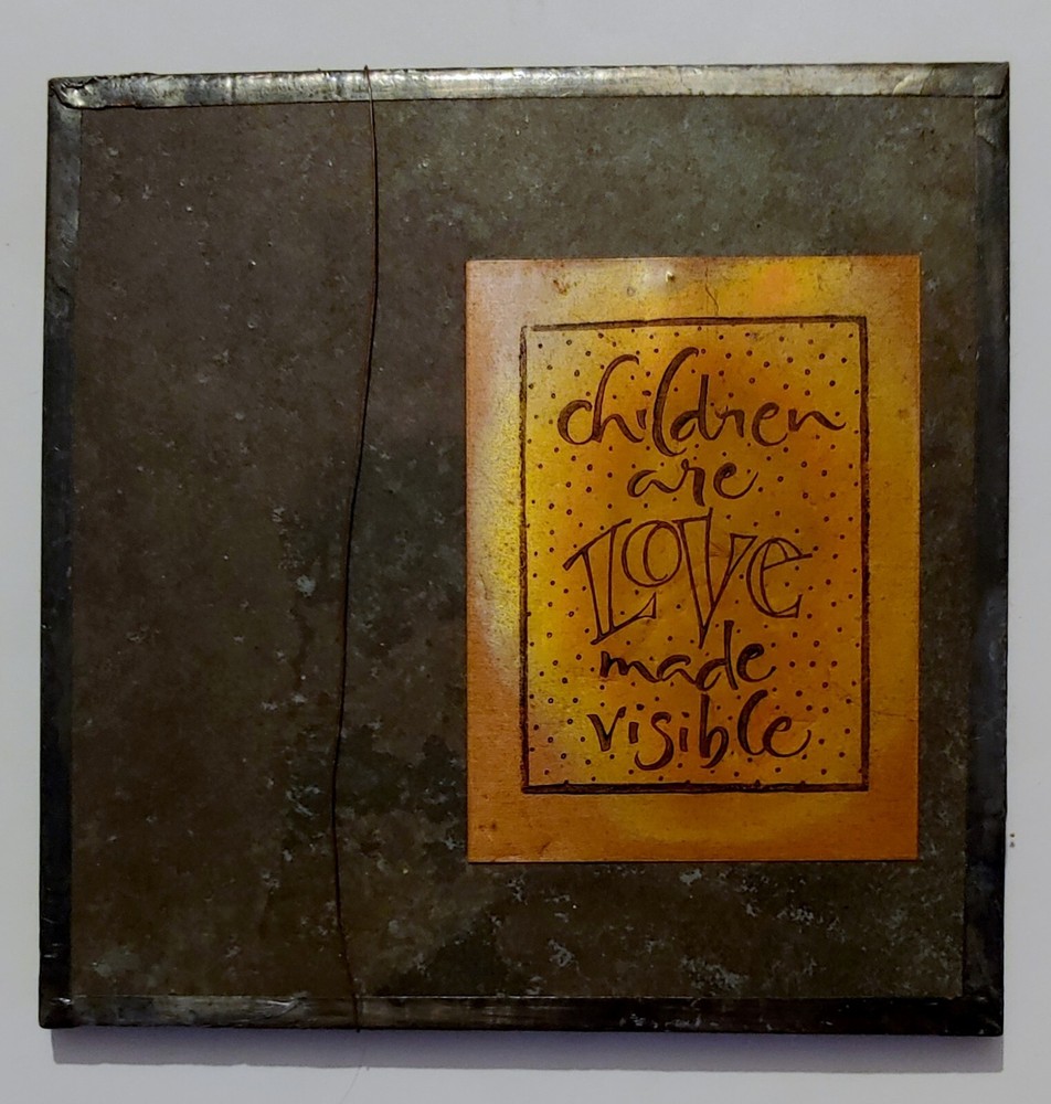 Wall Art – Ceramic Tile ( Metal Framed ) 6 1/2 in x 6 1/2 in – Felt Back
