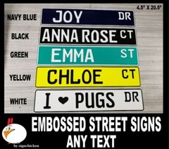 Custom Street Sign – Make Your Own Street Sign, home decor, personalized,