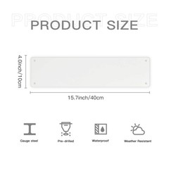 Generic Custom Aluminum Sign, Personalized Metal Signs with Text Logo Photo