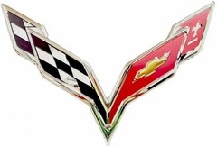C7 Corvette Wall Hanging Garage Sign 22 x 15 inches – Chrome