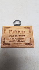 Wooden Patricia Name Plaque (M)