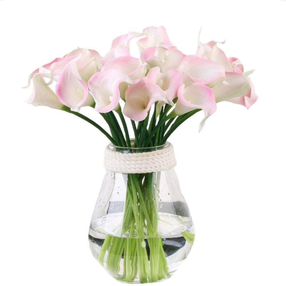 Real Touch Latex Calla Lily Bunch 14in Artificial Spring Flowers Pack of 20