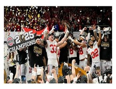 Ohio State Buckeyes National Champions College Football 2025 Poster