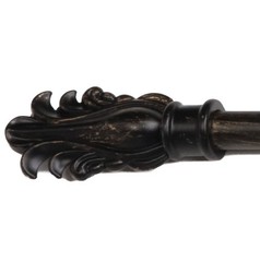 Fancy Feather Antique Black 48-84 Tapestry Rod – Decorative Hanging Accessory