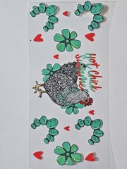 Chicken Hen UV DTF Transfer Sticker Wrap Tumbler UVDTF BUY 10+ GET COMBINED SHIP