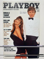 Donald Trump Playboy Magazine Sign – Cover – March 1990 – Bunny