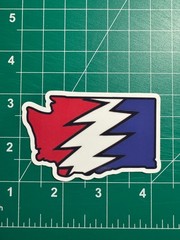 Washington Stealie – Grateful Dead – Laminated Vinyl Sticker 3″x2″