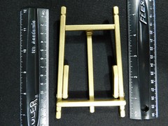 Easel Display Stand Medium Size Metal Folding Brass Color