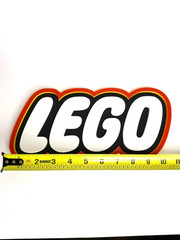 LEGO Logo Inspired Sign – Large 10″ Pop Display W/ Mounting Key Hole