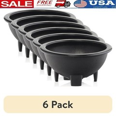 6 Pack BPA Free Plastic Salsa Serving Dish Lightweight Dipping Bowl Party Use