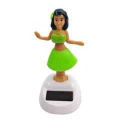 New Solar Swinging Hawaiian Girl Doll Car Dashboard Decor Fast Shipping