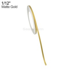 1/12″ 2mm Matte Gold DIY Home Shop Pinstriping Pin Stripe Decal Vinyl Sticker