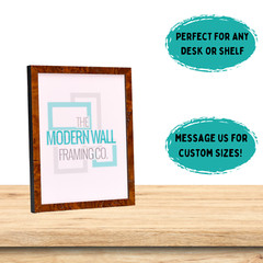 Traditional Easel Back Stand for Picture Frames | Desk/Tabletop/Shelf Display