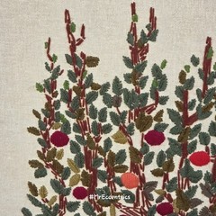 Vintage 70s Paragon Needlecraft Crewel Embroidery Fruit Apple Tree Tapestry