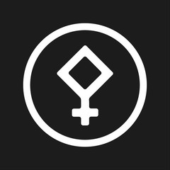 Pallas Symbol In Circle Astrology Sign Vinyl Decal Cosmic Bumper Sticker