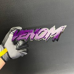 1x VENOMOUS Custom Text 3D Acrylic Car Emblem Badge Multicolor Fender Decal