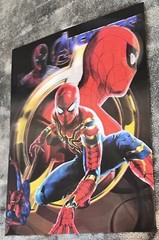 Marvel,Spider Man,Iron Man,captain America-3D Poster,3 images In One, 3D Effect