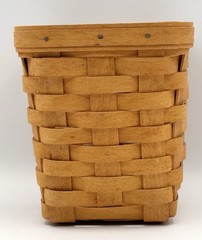 Vintage Longaberger Basket 1997 Small Square Spoon Holder 6” x 5.5″ Woven 1990s