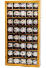 40 Acrylic Cubes Baseball Ball Cabinet Wall Display Case 98% UV Lockable