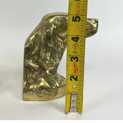Vtg Solid Brass Irish Setter Dog Bookends English Pointer Hunting 5″ Korea