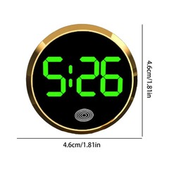Car Dashboard Digital Clock Mini Electronic Vehicle Dash Clock LED Display