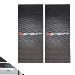 2 PCS Honeycomb Pattern Car Window B Pillar Stickers, 9.84″ x 19.69″ Car Door…