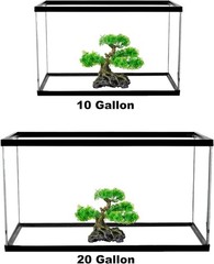 Aquarium Bonsai Tree Plant Fish Tank Decorations Medium/Large Resin Plastic