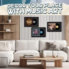 2 Pcs Vinyl Record Display Frame 16×22 Inches Double Groove Record Album Fram…