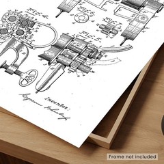 1981 – Clothes Wringer – C. Wheeler, Jr. – Patent Art Poster